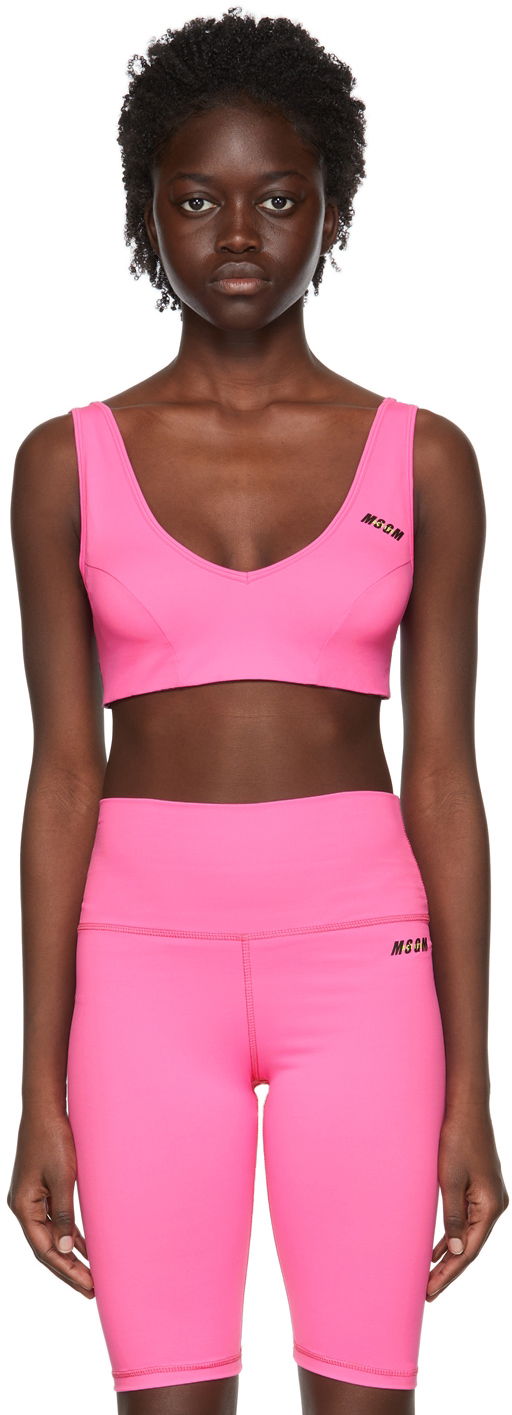 Потник MSGM Nylon Sports Bra Розово | 3245MDR01 227180