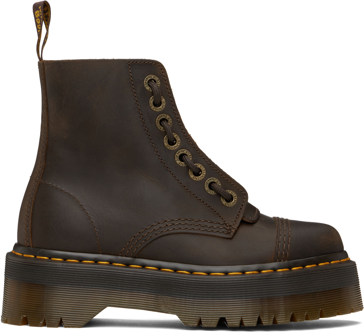 Кецове и обувки Dr. Martens Sinclair Leather Platform Boots Кафяво | 40910200, 0