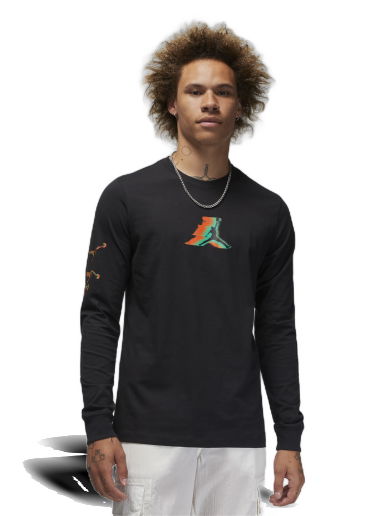 Тениска Jordan Long-Sleeve T-Shirt Черно | FB7455-010