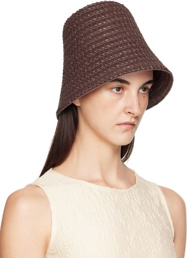 Шапка Max Mara Max Mara Wainer Woven Beach Hat Кафяво | 2514571052600, 1