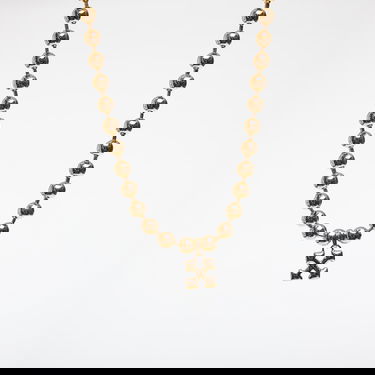 Колие Off-White Off-White Arrow Ball Chain Necklace Жълто | OWOB13WF25MET0017600, 2