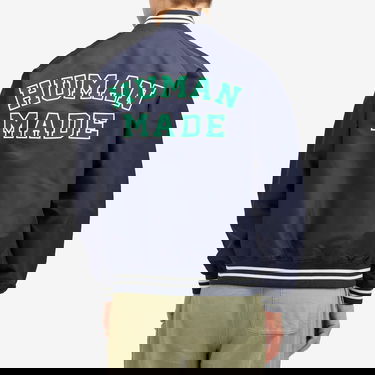 Яке бомбър Human Made Stadium Jacket Синьо | HM28JK008-NY, 3