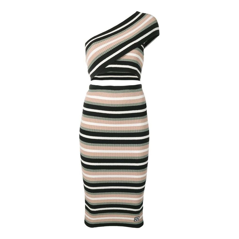 Pокля Off-White Criss Cross Knit Midi Dress Многоцветен | OWHI008R19D010579900, 0