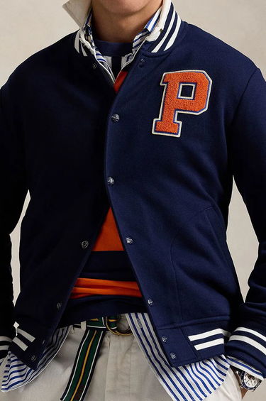 Яке бомбър Polo by Ralph Lauren Fleece Baseball Jacket Синьо | 710959022001, 3