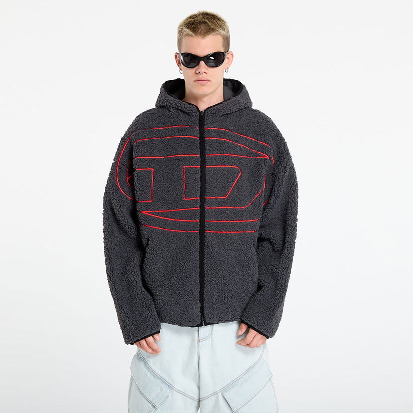 Суитчър Diesel Diesel S-Zat Fleece Hoodie Сиво | A18947_0KIBT 9AW