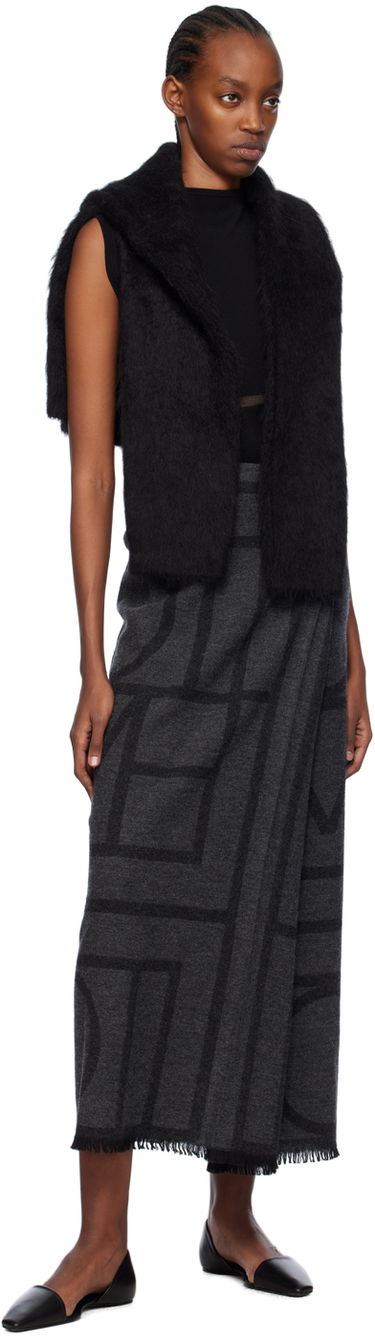 Pокля TOTEME TOTEME High-Neck Mesh-Paneled Top Черно | 241-WRT1068-YA0028, 4