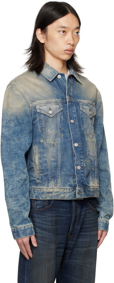 Яке Acne Studios Acne Studios Distressed Denim Jacket Синьо | C90196-, 4