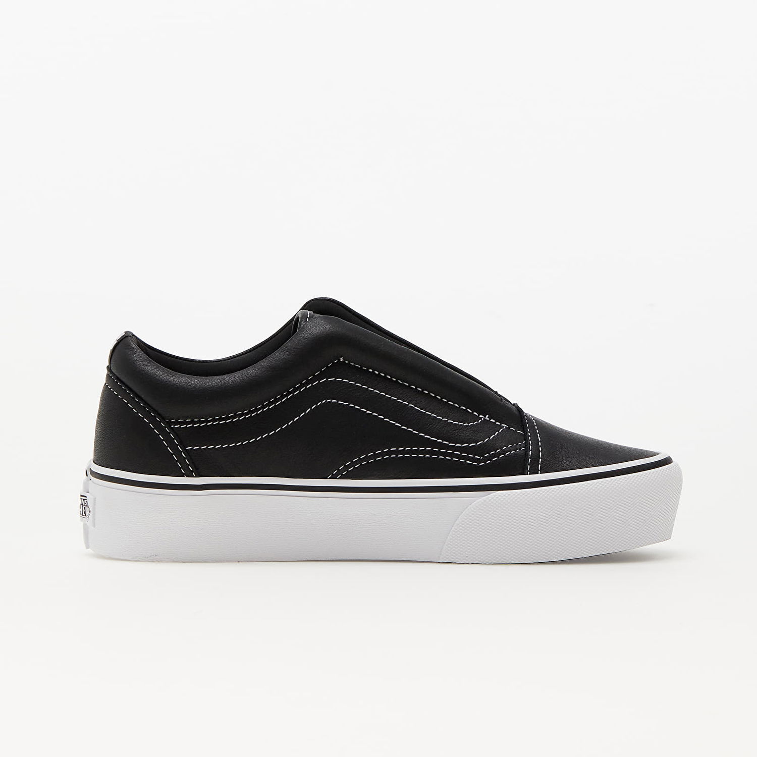 Кецове и обувки Vans Karl Lagerfeld x Old Skool Laceless Platform Черно | DPXOEJ, 1