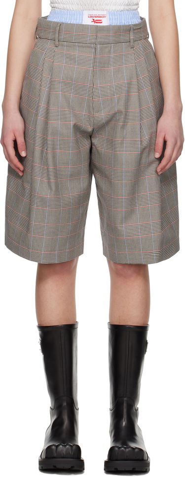 Къси панталони Charles Jeffrey Loverboy Charles Jeffrey LOVERBOY Aberdeen Plaid Shorts Кафяво | 54030102, 0
