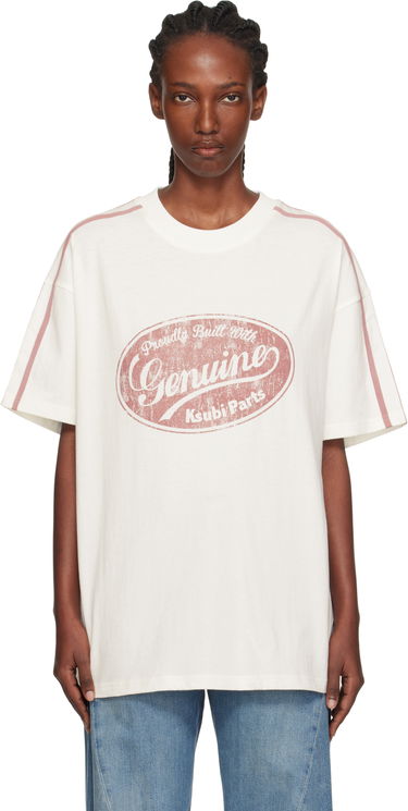 Тениска Ksubi Ksubi 'Genuine' Boyfriend Short Sleeve T-Shirt Бяло | WPF25TE007, 0