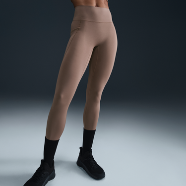 Потник Nike Nike Universa 7/8 High-Waisted Mid-Support Pocket Leggings Кафяво | HQ6813-233, 2