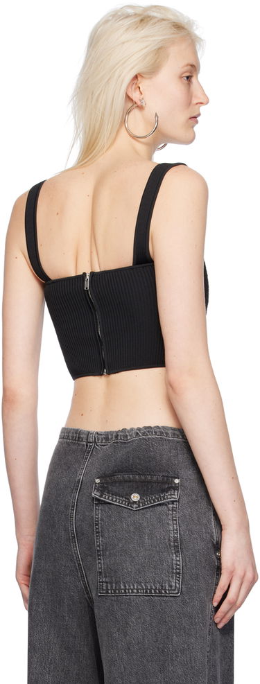 Потник Dion Lee Knitted Square Neck Tank Top Черно | A7768PS24, 2