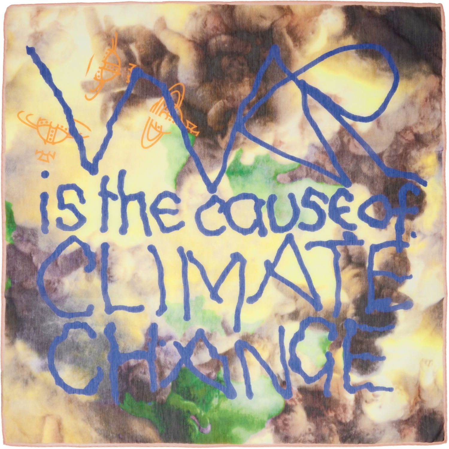 Шал Vivienne Westwood Vivienne Westwood Cherubs Graphic Print Silk Scarf Многоцветен | 81030033-W014G-, 0