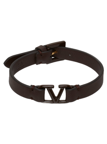 Valentino Garavani VLogo Signature Leather Bracelet 2Y0J0M67SAV