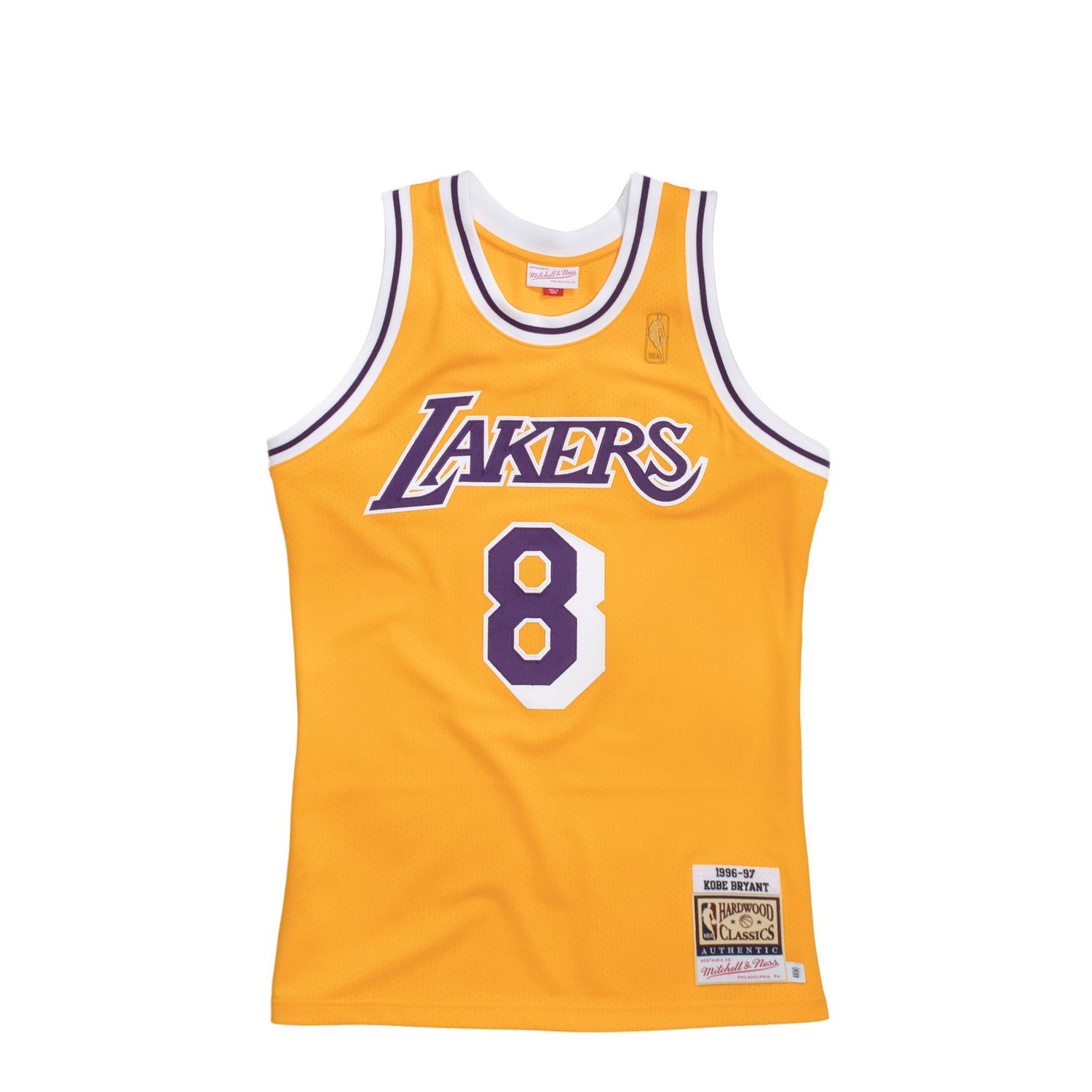 Фланелка Mitchell & Ness NBA AUTHENTIC JERSEY LOS ANGELES LAKERS HOME 1996-97 KOBE BRYANT #8 Жълто | AJY4GS18091-LALLTGD96KBR, 0