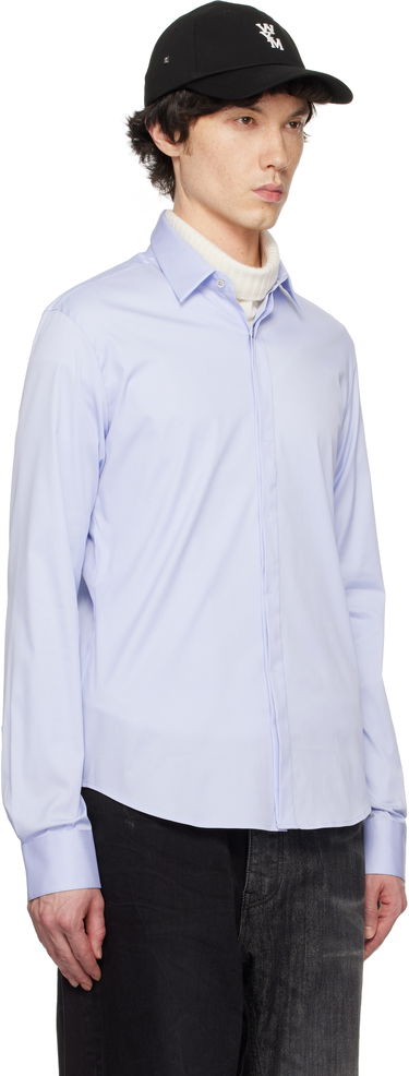 Риза WOOYOUNGMI WOOYOUNGMI Concealed Button Shirt Бяло | W251DS01, 4