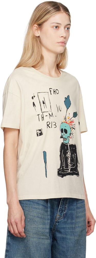 Тениска R13 R13 Punk Sketch T-Shirt Бежово | R13WK141-111AL, 1