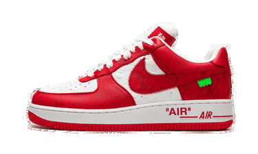 Кецове и обувки Nike Nike Louis Vuitton By Virgil Abloh x Air Force 1 Low "White Red" Червено | 1A9VA9, 0