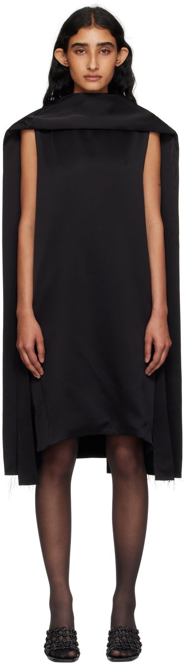 Pокля TOTEME Cocoon Scarf Minidress Черно | 253-WRD0198-FB0382, 0