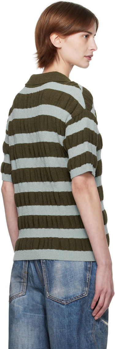 Поло тениска Andersson Bell Andersson Bell Bubble Stripe Polo Зелено | atb1246m, 2