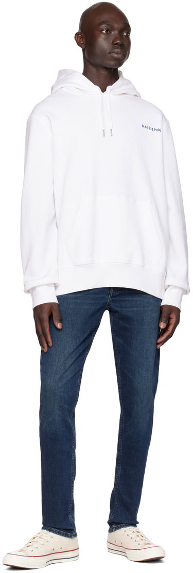Суитчър rag & bone Rag & Bone Coffee Hoodie Бяло | MBC23HT040AP40, 3