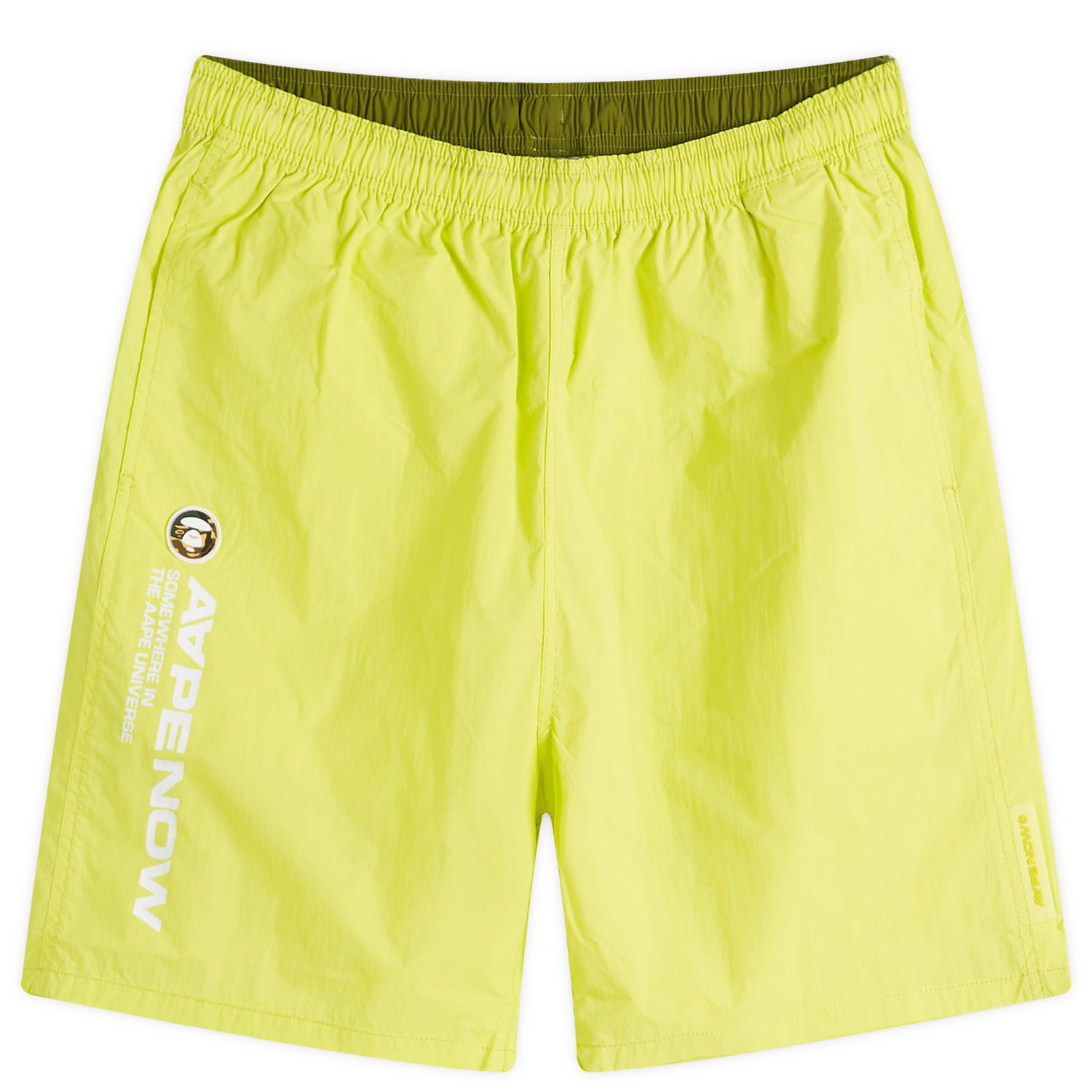 Къси панталони AAPE by A Bathing Ape AAPE Nylon Shorts, Size Large Зелено | AAPSPMA669XXMYEN, 1