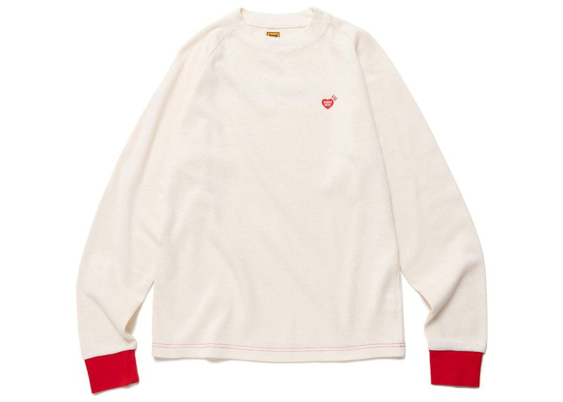 Тениска Human Made Long Sleeve Thermal T-Shirt Бяло | HM24CS015