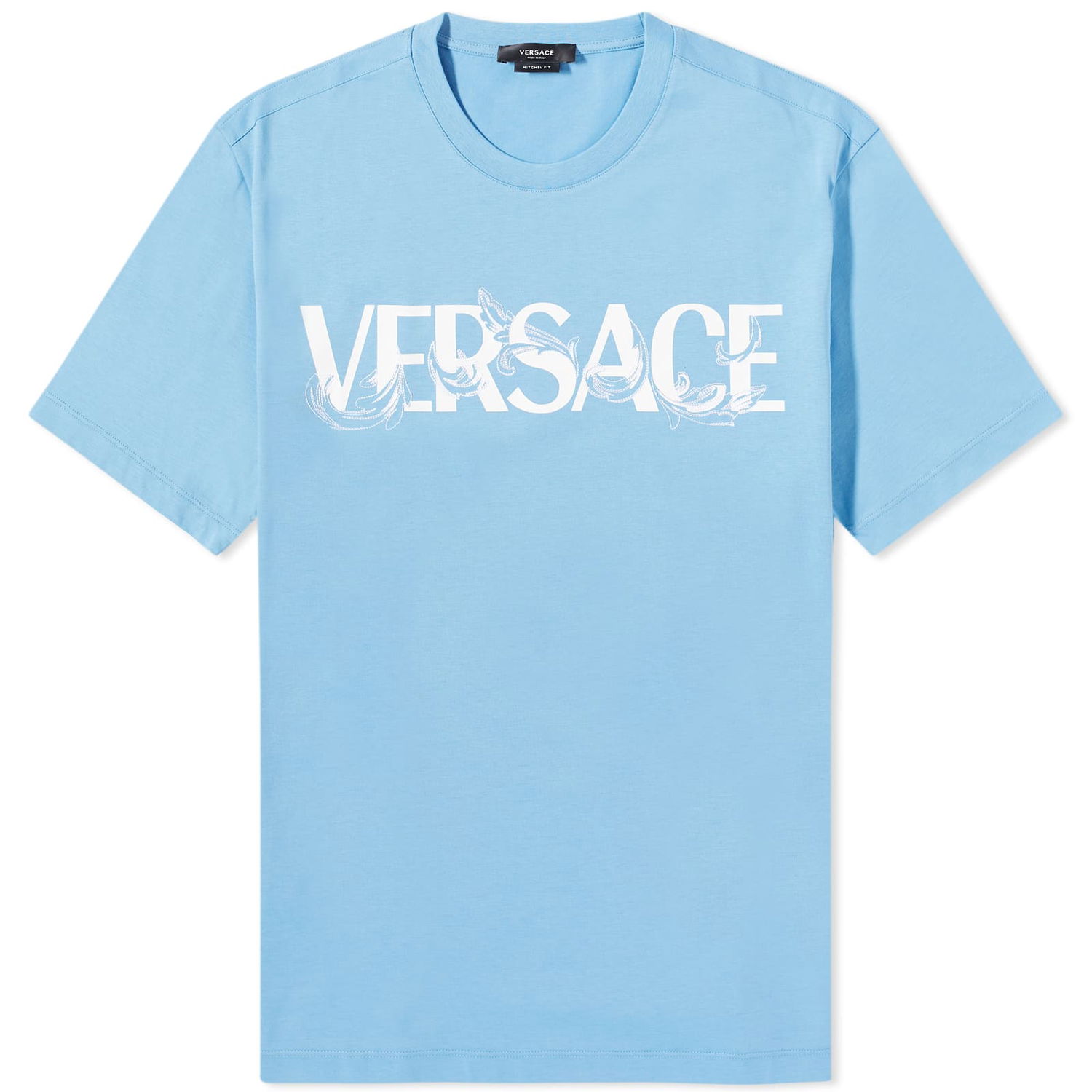 Тениска Versace Logo Print T-Shirt Sky Blue Синьо | 1006974-1A04949-1VA90, 0