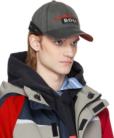 Шапка с козирка Martine Rose Martine Rose Roll Back Distressed Baseball Cap Сиво | 1168WP13029, 4