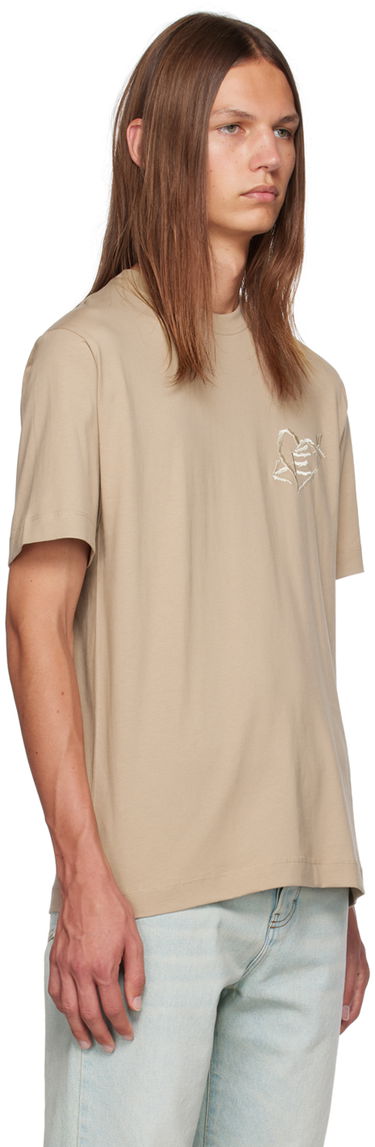 Тениска Études Wonder Graffiti Print T-Shirt Бежово | H23MM108A00762, 4