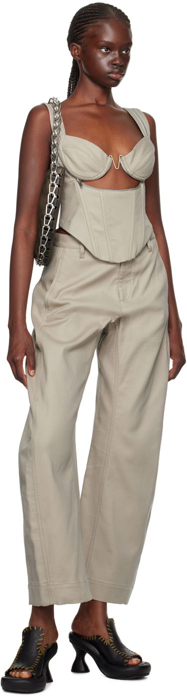 Панталони Dion Lee Arch Trousers Бежово | C2162F23, 3