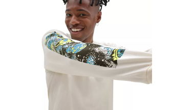 Тениска Vans Anaheim Space Galaxy T-Shirt Бяло | VN0007VD3KS, 5