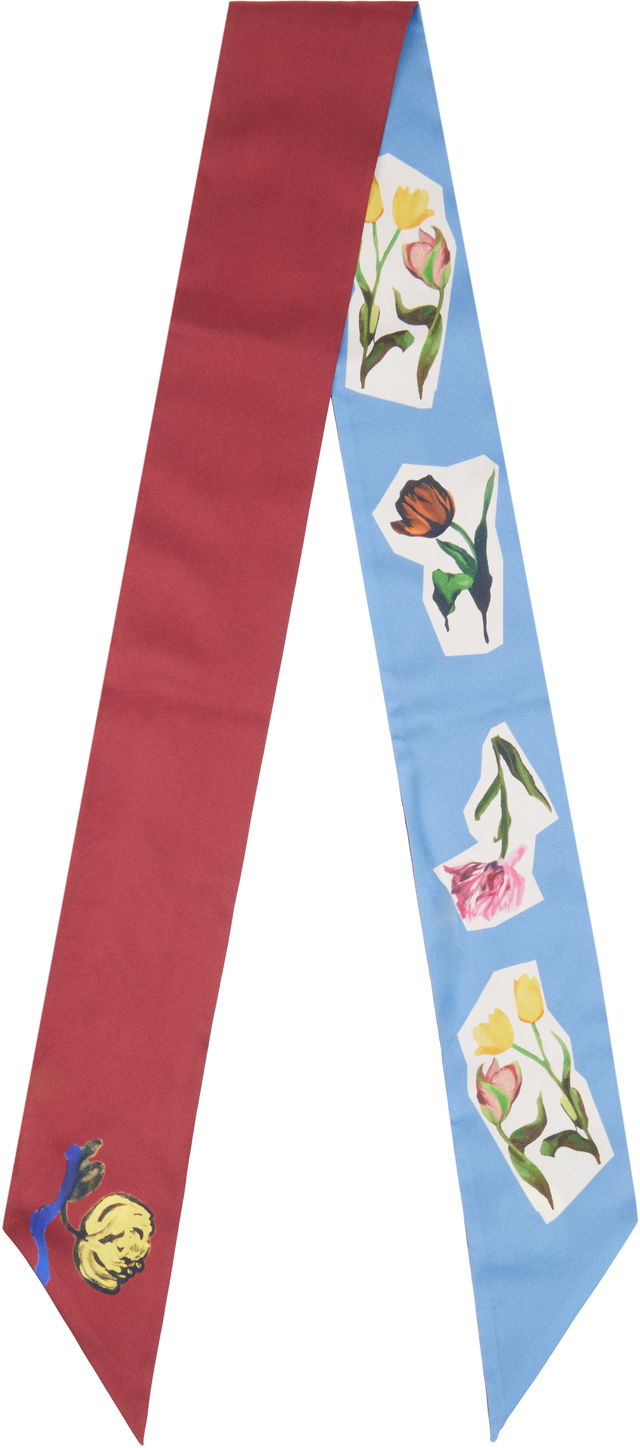 Artists' Capsule Silk Flower Collage Scarf