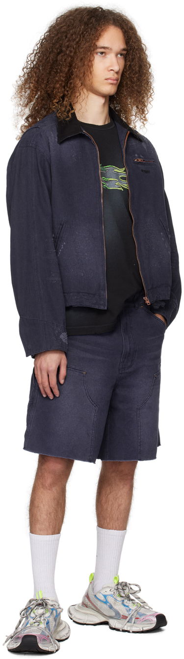 Яке We11done We11done Distressed Denim Jacket Тъмно синьо | WD-DJ0-24-381-U-NV, 3