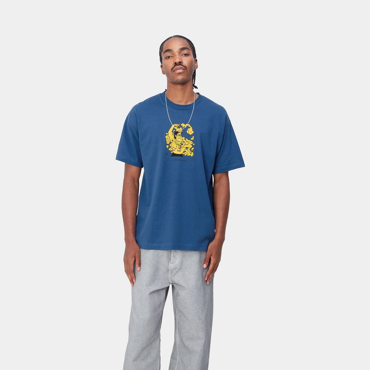 Тениска Carhartt WIP Deo T-Shirt Синьо | I032395_1N7_XX, 0