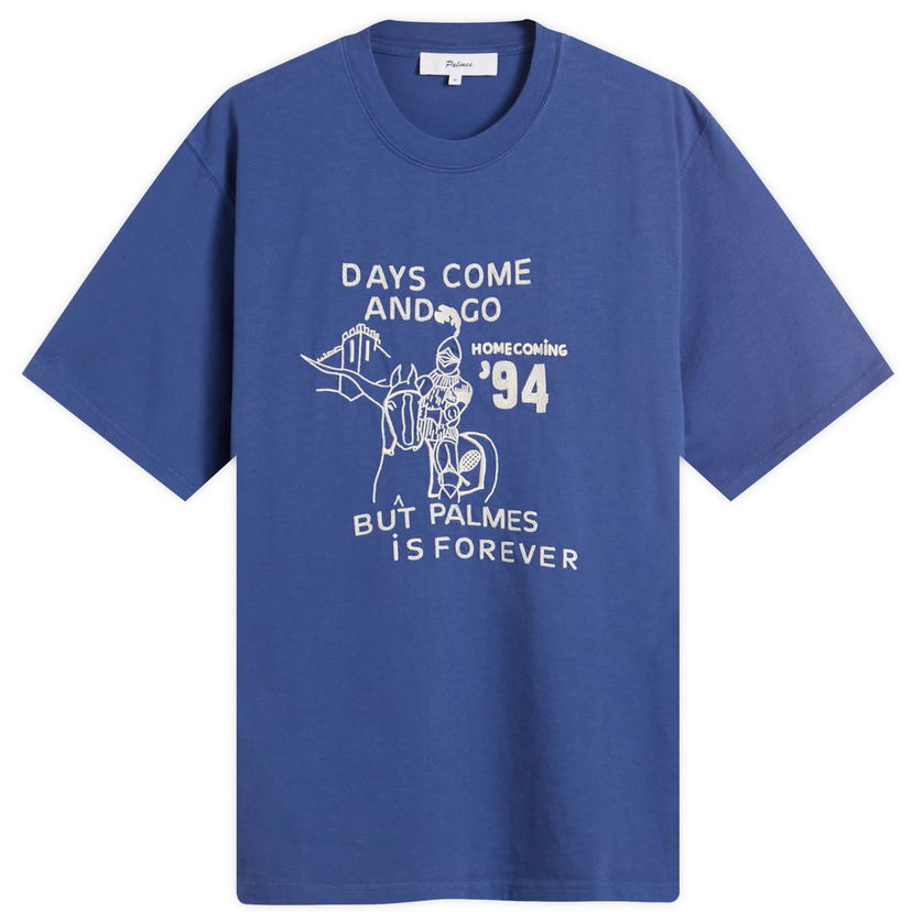 Тениска Palmes Palmes Forever Graphic T-Shirt, Size Small Синьо | P10-0056-677