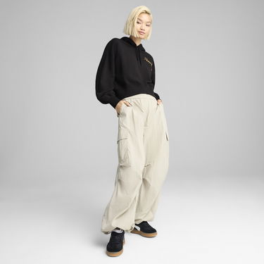Суитчър Puma Leo Luxe Cropped Hoodie Черно | 632338_01, 2