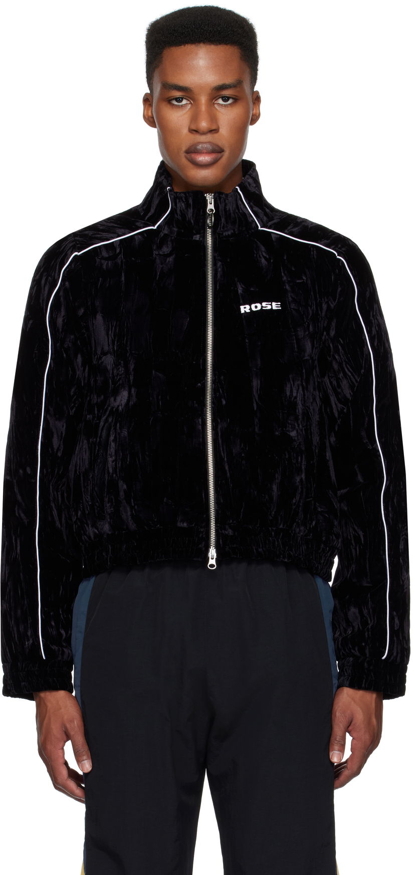 Яке Martine Rose Shrunken Track Jacket Черно | 164WF04001-28416347