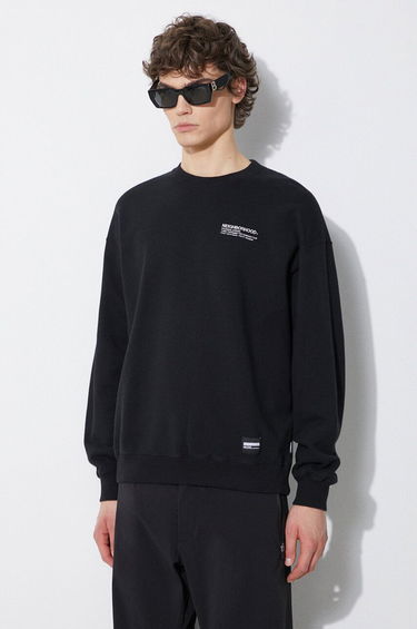 Пуловер Neighborhood NEIGHBORHOOD Plain Crewneck Sweatshirt Черно | 241FPNH.CSM01, 3