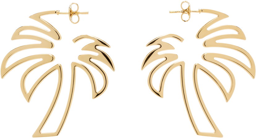 Обеци Palm Angels Palm Earrings Жълто | PWOD034F24MAT0017676