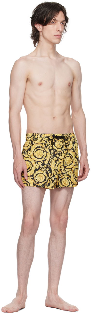 Бански Versace Barocco Print Swim Shorts Металик | ABU05020_A233170, 3