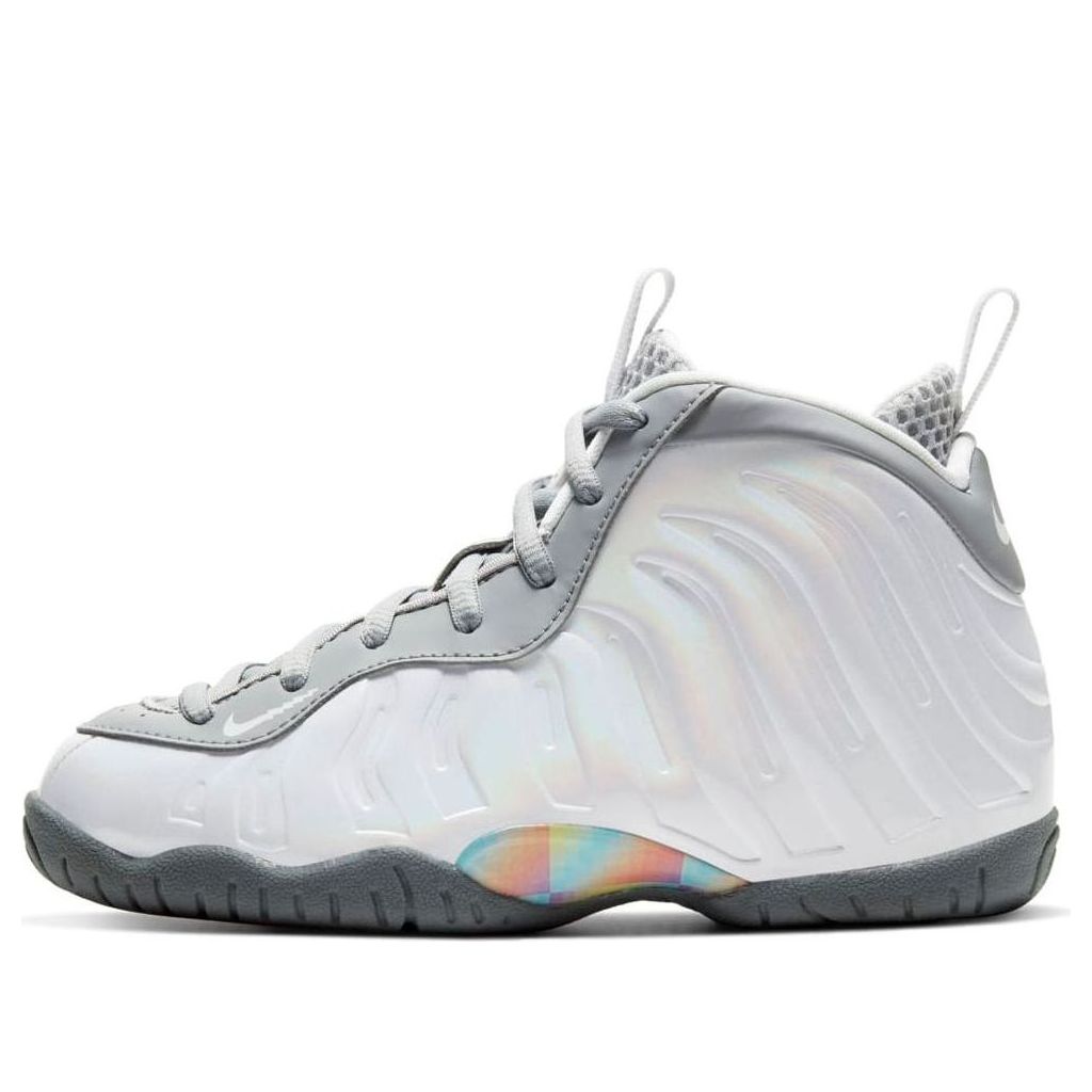 Кецове и обувки Nike Little Posite One 'Rainbow Pixel' Бяло | CU1055-001, 0