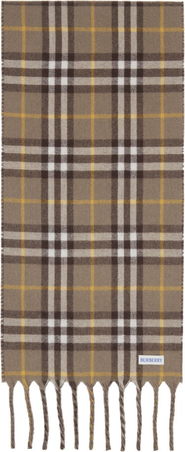 Шал Burberry Burberry Reversible Knight Stamp Scarf Кафяво | 8109747, 1
