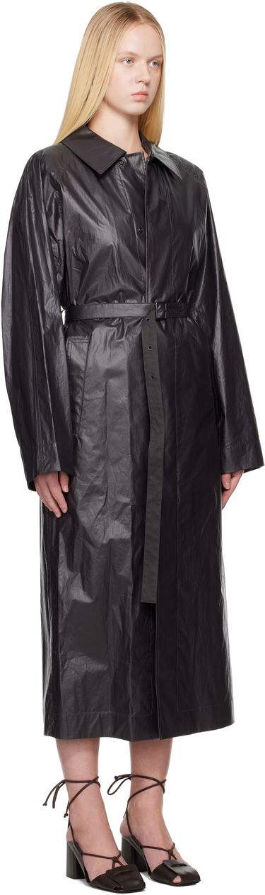 Дъждобран LEMAIRE Lemaire Light Belted Coat Черно | CO1103 LF1381, 1