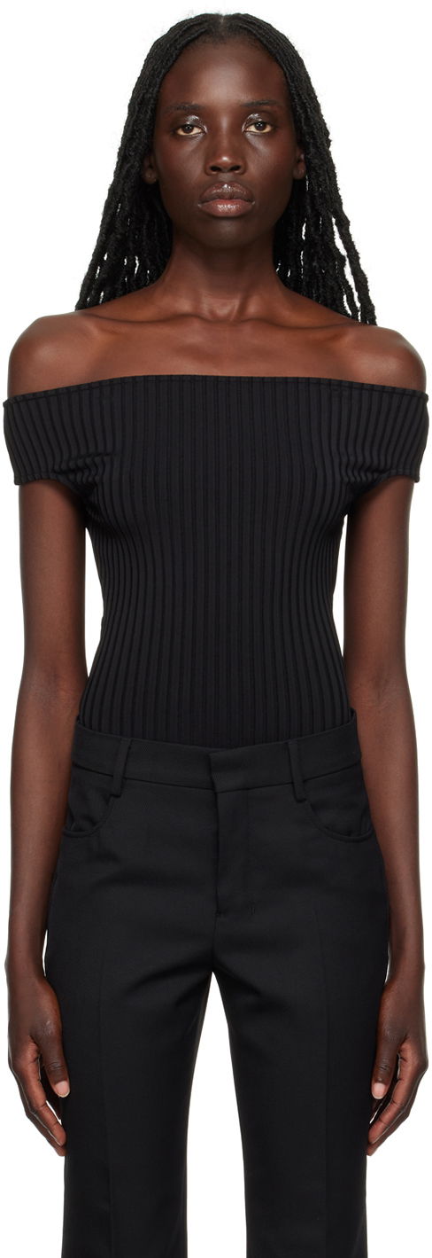 боди AMI Shoulder Bodysuit Черно | FTP603.JE0009, 0