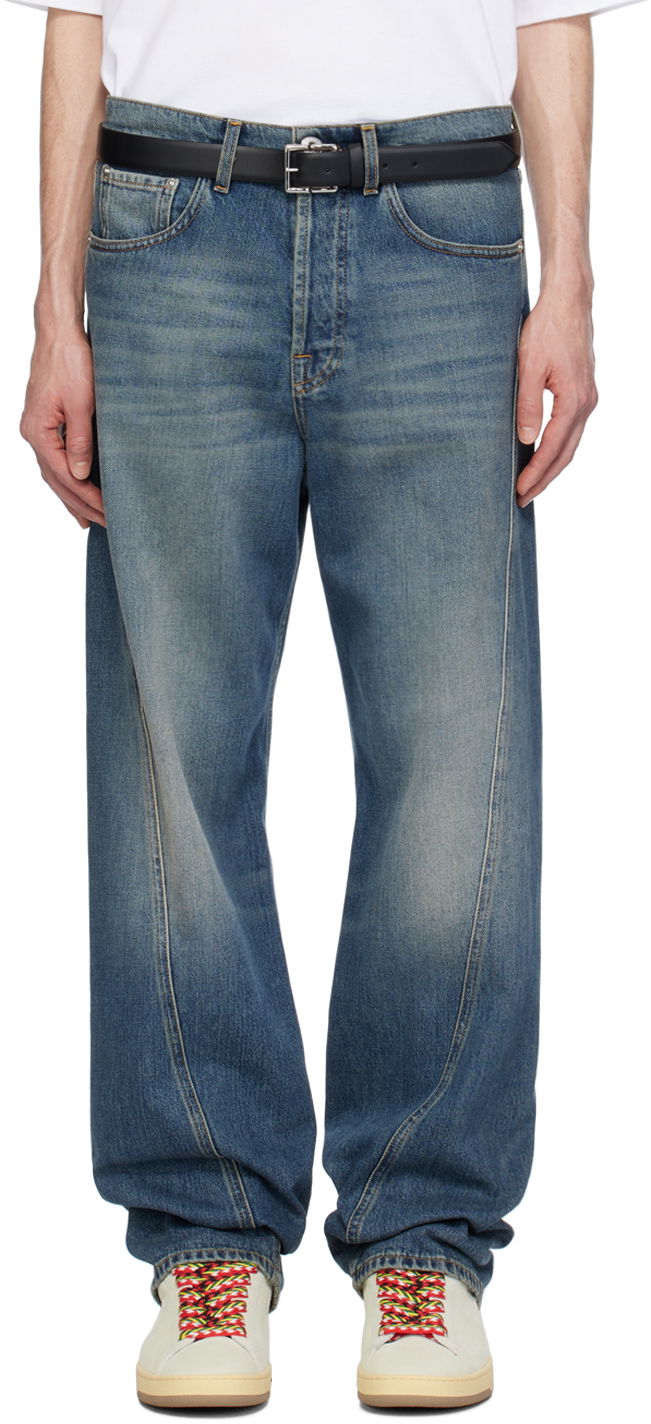 Дънки LANVIN Twisted Jeans Тъмно синьо | RM-TR0051-D069-P24