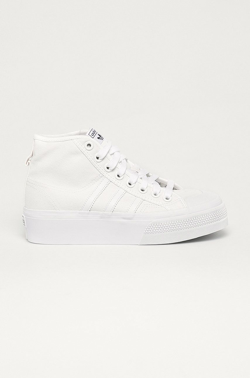 Кецове и обувки adidas Originals Nizza Platform Mid Бяло | FY2782, 0