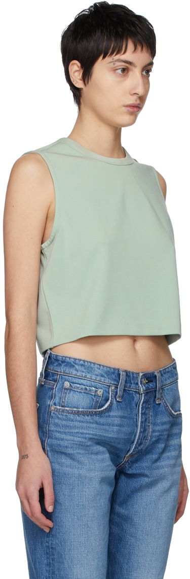 Потник rag & bone Rag & Bone Archetype Cropped Roxie Tank Top Зелено | WAW21HA023KL23, 1