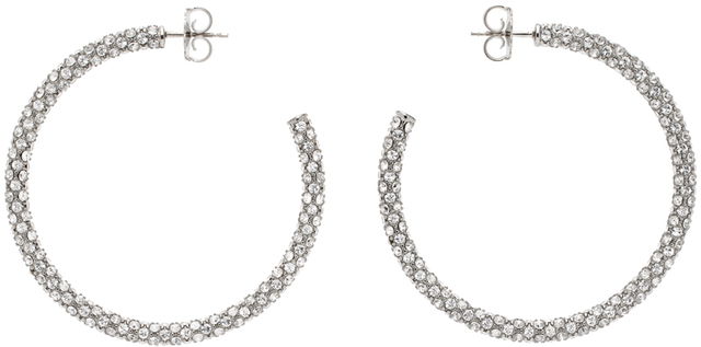 Large Crystal Cameron Hoop Earrings