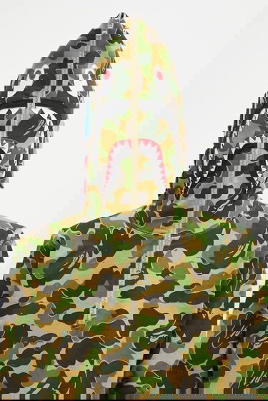 Суитчър BAPE ABC Camo Shark Half-Zip Hoodie Многоцветен | 1K80114010, 3